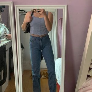 beautiful blue tank top